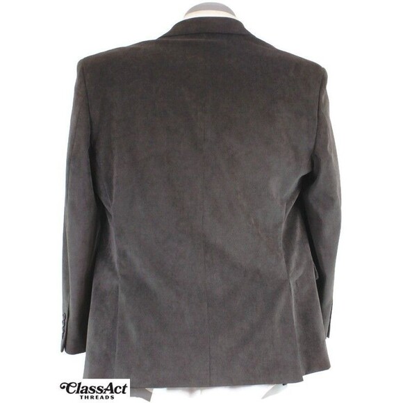 Calvin Klein Men’s  Brown 2 Button Double Vent Corduroy Blazer  Sport Coat 42S - Picture 6 of 8